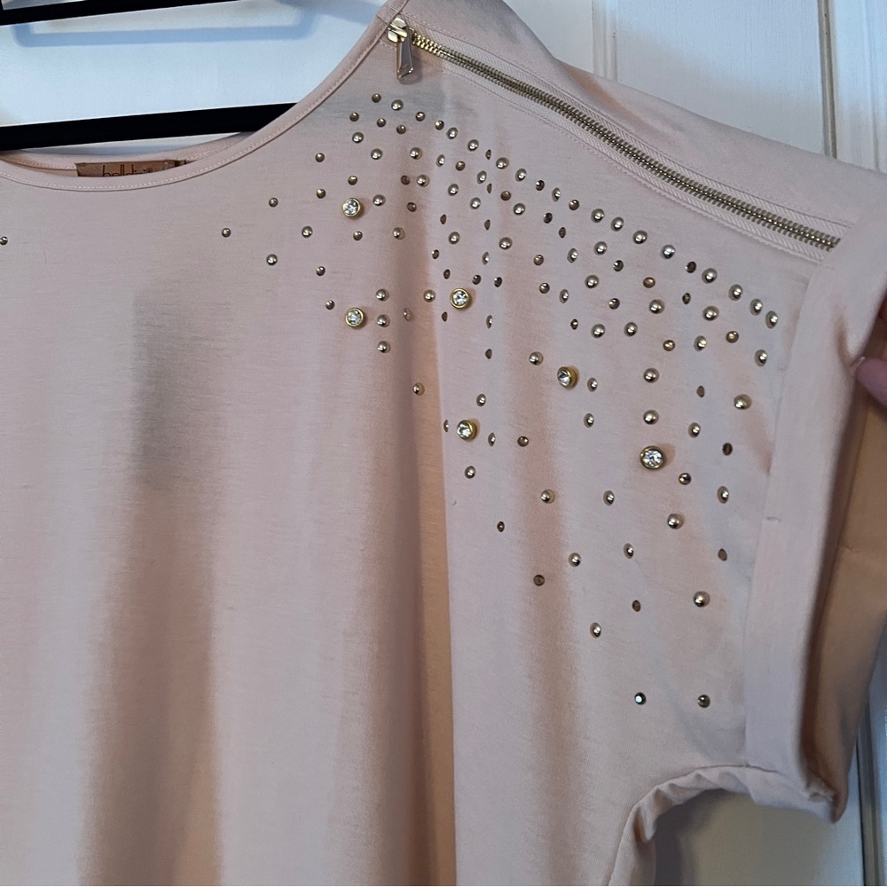NWT Belldini Size 3X Studded Shoulder High Low Top - Picture 3 of 10